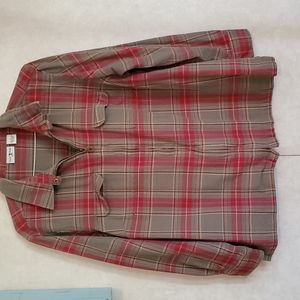 Women's 2x Fall Jacket in Olive, red, Brown and tan